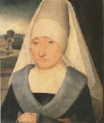 Hans Memling Portrait of an Old Woman (mk05) oil on canvas